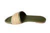 sandalias planas verdes Cammina