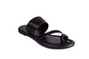 Sandalias negras de piel para mujer Cammina