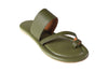 sandalias planas color verde oliva Cammina