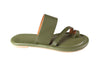 sandalias color verde oliva Cammina