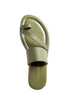sandalias color verde oliva de cuero Cammina
