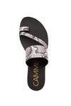SANDALIA CAMMINA DOMINICANA SERPIENTE GRIS