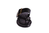 sandalias planas elegantes negras Cammina