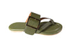 sandalias planas verdes Cammina