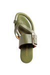 sandalias color verde oliva Cammina