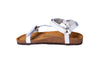 sandalias de piel blancas mujer Cammina