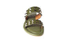 Sandalias memory foam planas verde olivo Cammina
