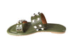 Sandalias ligeras planas verde olivo Cammina