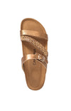 sandalias color bronce mujer Cammina
