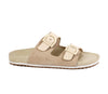 sandalias beige bajitas Cammina