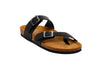 sandalias para hombre de piel negras Cammina