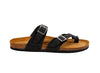 sandalias para hombre de cuero negras Cammina