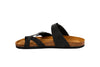 sandalias negras para hombre Cammina