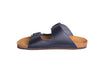 sandalias para hombre de piel azul marino Cammina