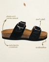 Infografía Sandalia Cammina Tulum Soft Negro