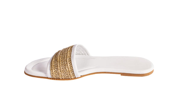 sandalias blancas para mujer de moda