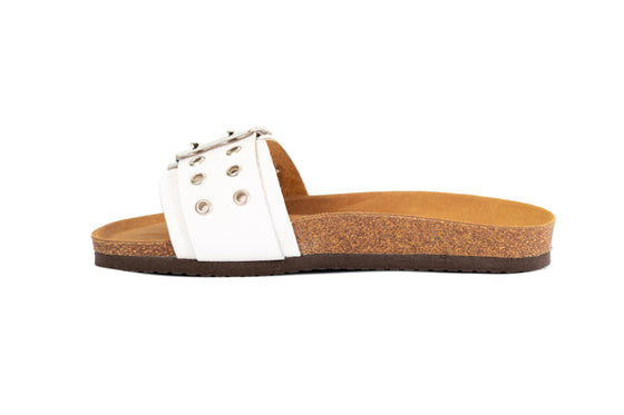 sandalias blancas elegantes Cammina