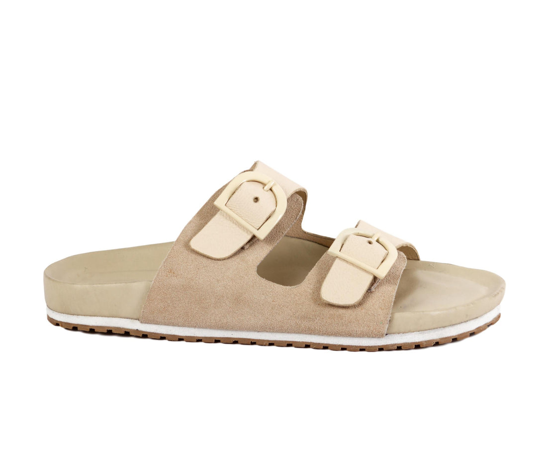  sandalias beige bajitas Cammina