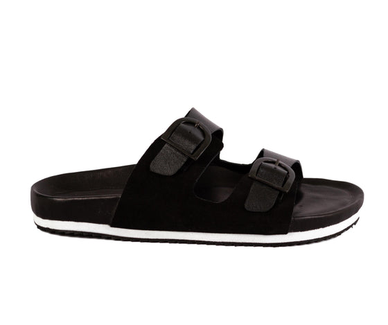 sandalias confort color negra Cammina